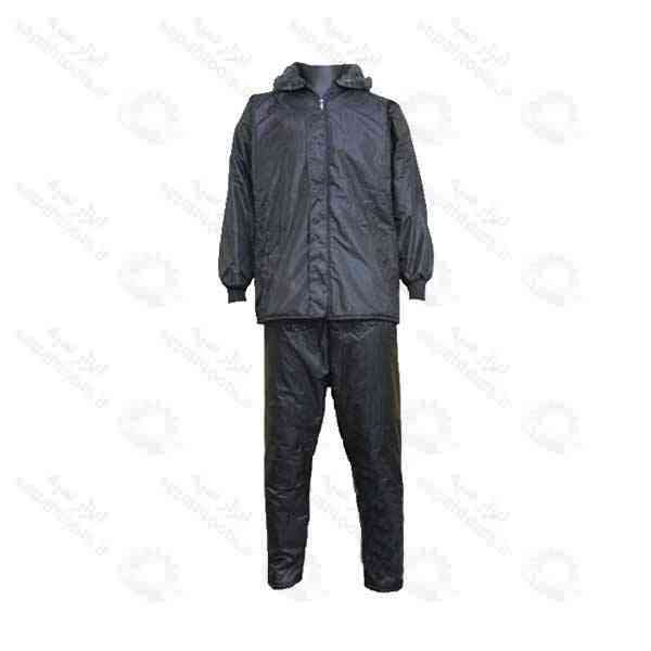 لباس دو تکه بادگیر و شلوار ضد آب آستر خزدار موتور سواری