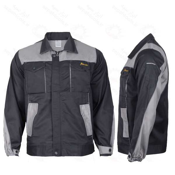 لباس کار دو تکه مهندسی برند رایکا طوسی استخوانی