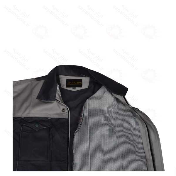 لباس کار دو تکه مهندسی برند رایکا طوسی استخوانی