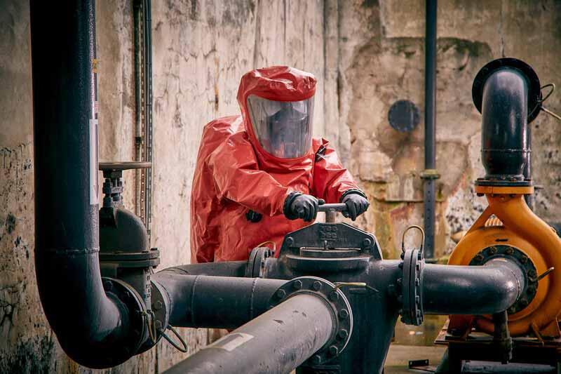 لباس ضدگاز و شیمیایی انسل AlphaTec EVO Type CV/VP1