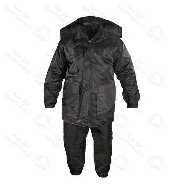 لباس دو تکه کاپشن و شلوار بادگیر مهندسی ضد آب پارچه کره ای پاف 