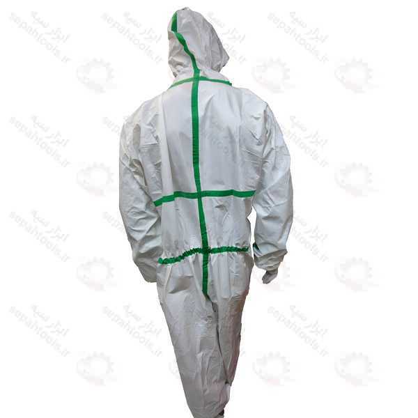 لباس یکسره سمپاشی با نوار محافظ روی دوخت